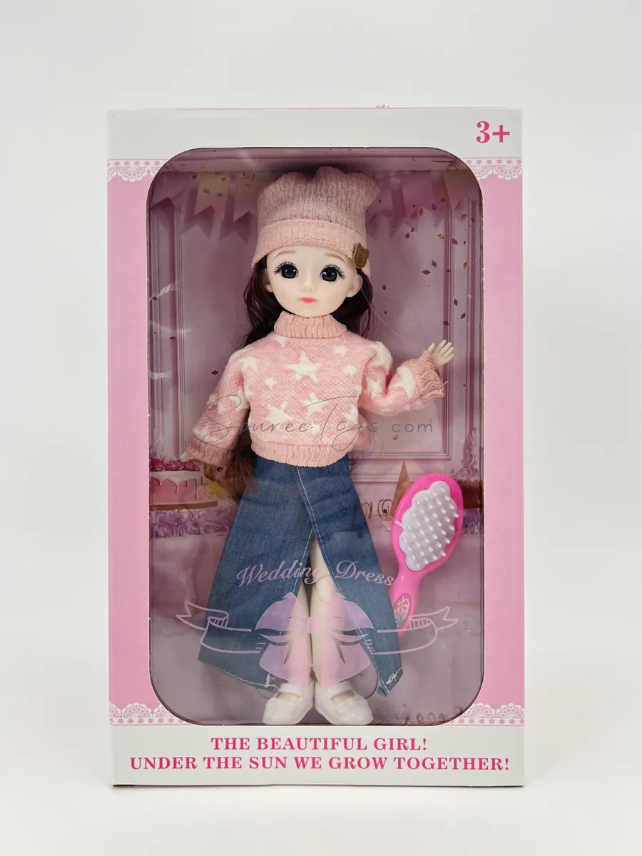 12-inch 22-Jointed Fashion Doll for Pretend Play (KM-12325)