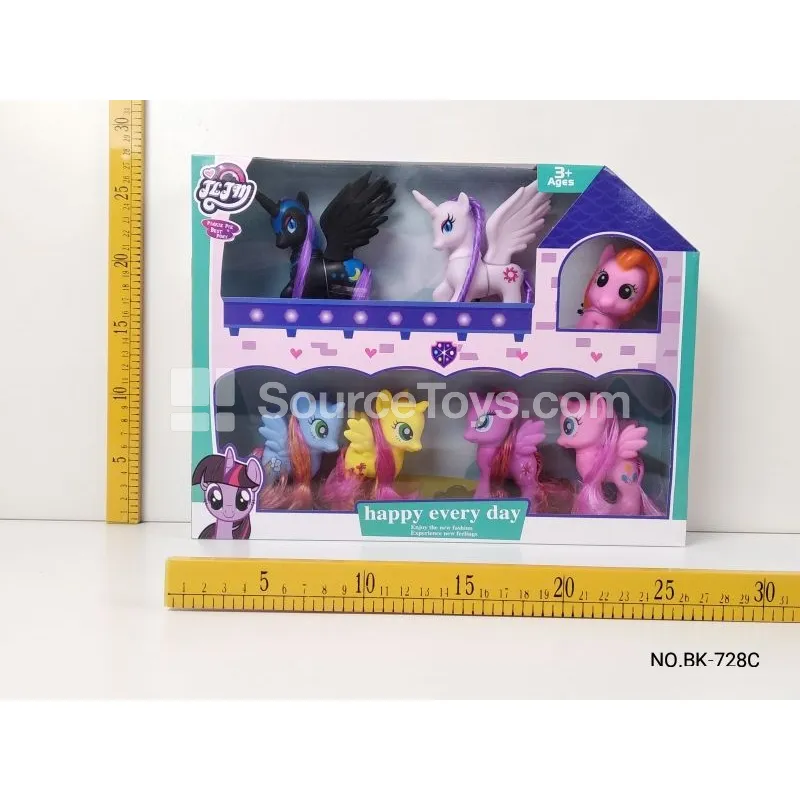 Fashion Doll Castle Playset with 7 Horses