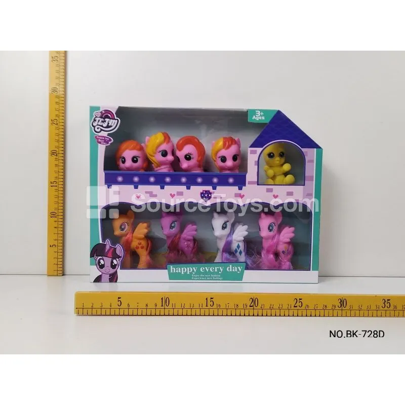Fashion Doll Castle Playset with 9 Ponies
