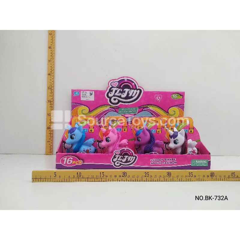 Unicorn Pony 16-Piece Assorted 4-Color Set