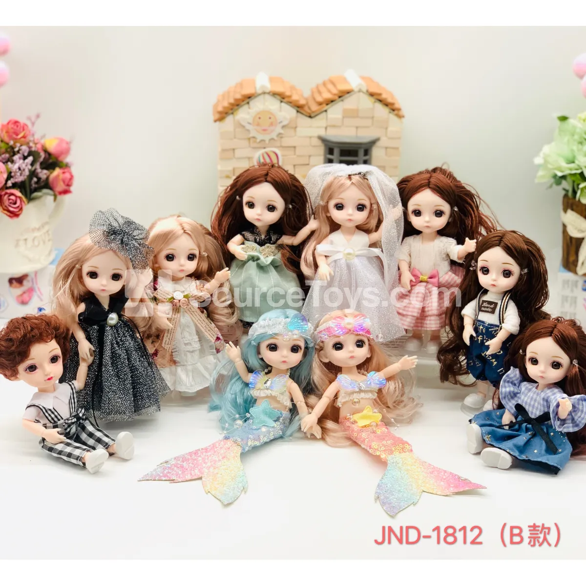 6-inch 13-Jointed Fashion Doll 12 Styles Assorted