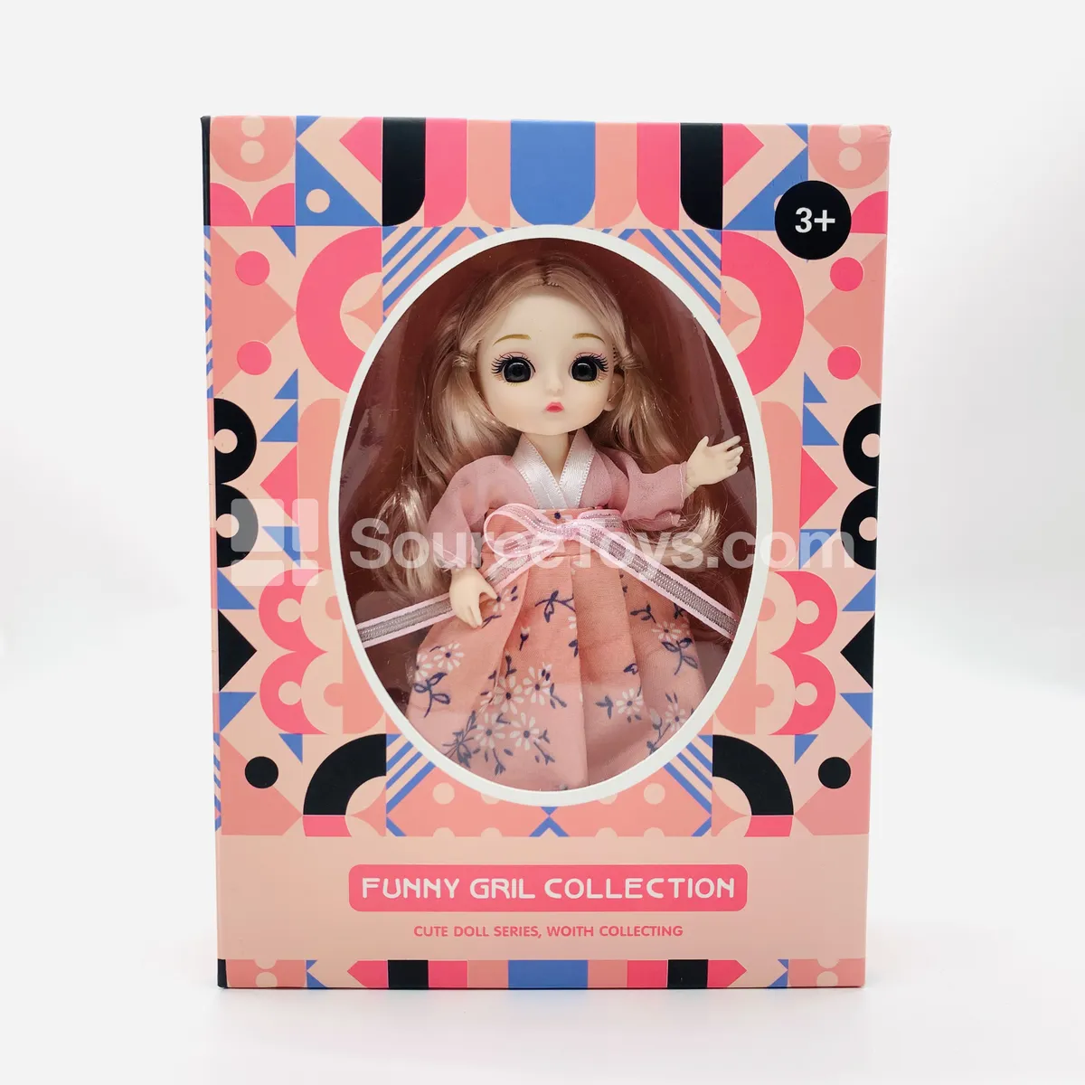 6-inch Fashion Doll 13 Points Articulated Pretend-Play Toy 4 Assorted Styles