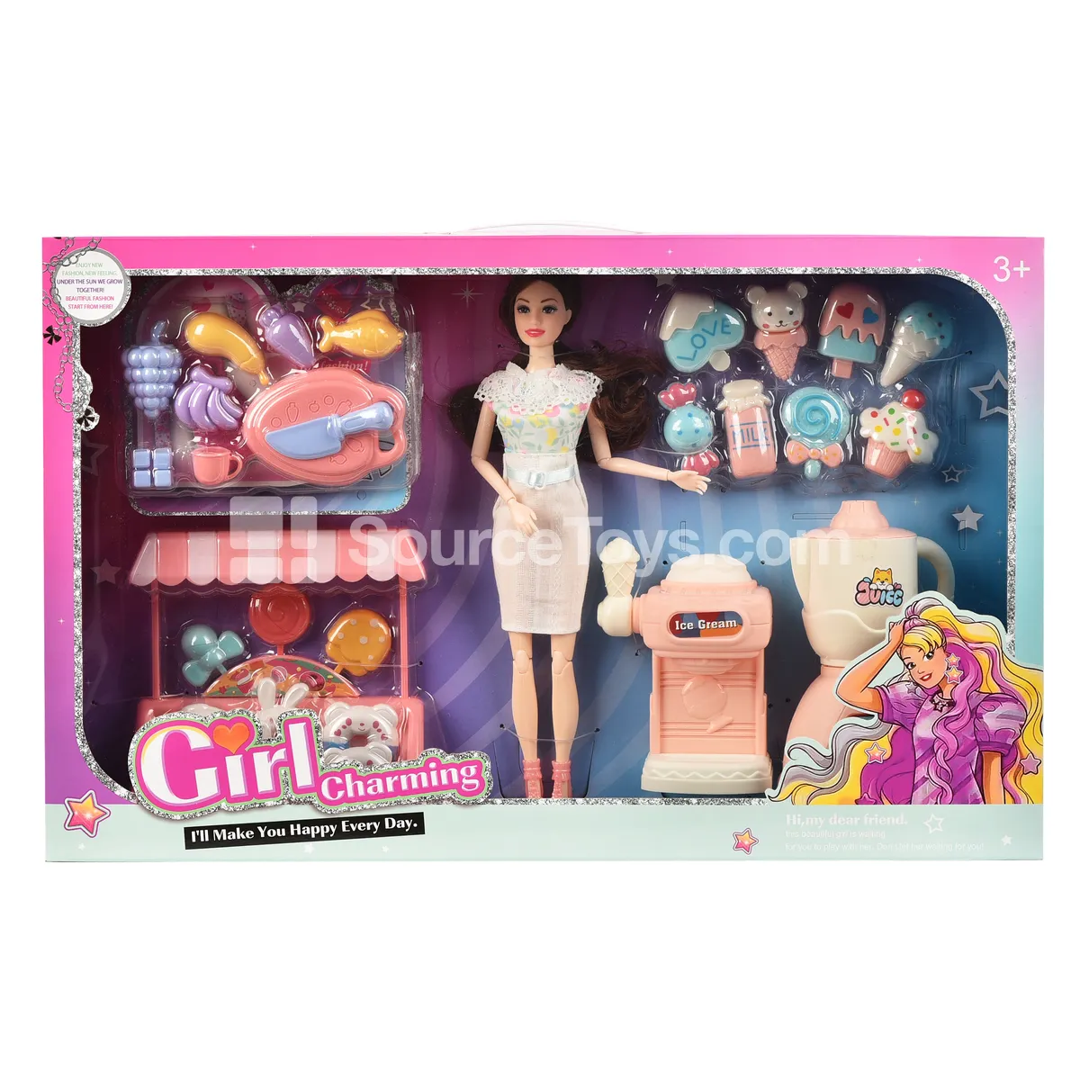 11.5-inch 11-Jointed Fashion Doll Kitchen Set