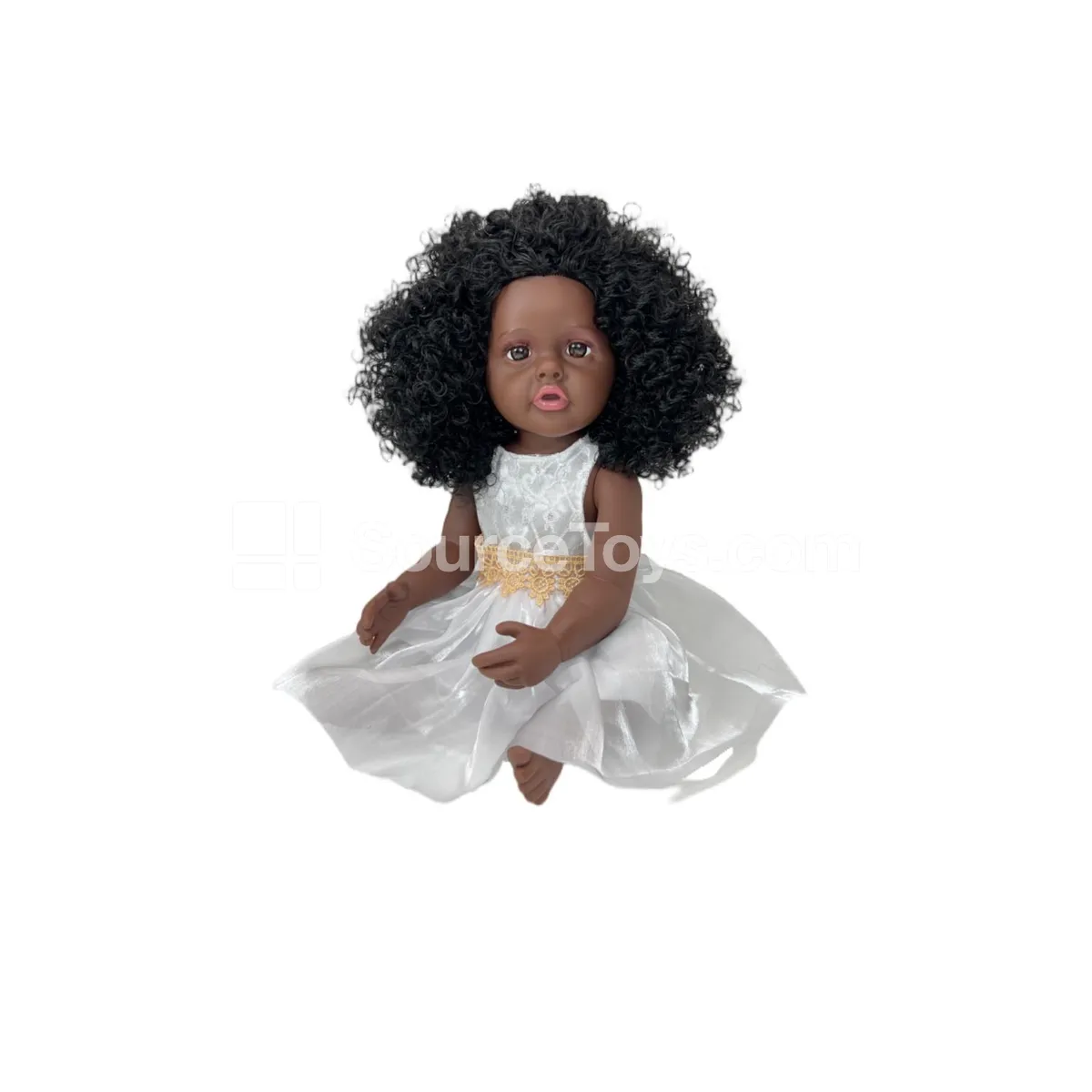 22-inch Black Skin Soft Vinyl Reborn Doll