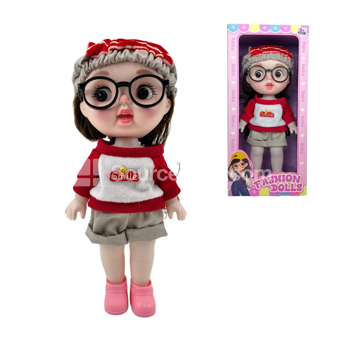 12-inch Jointed Fashion Doll with Expressions, Pretend-Play Princess Doll Gift Set (English Packaging)