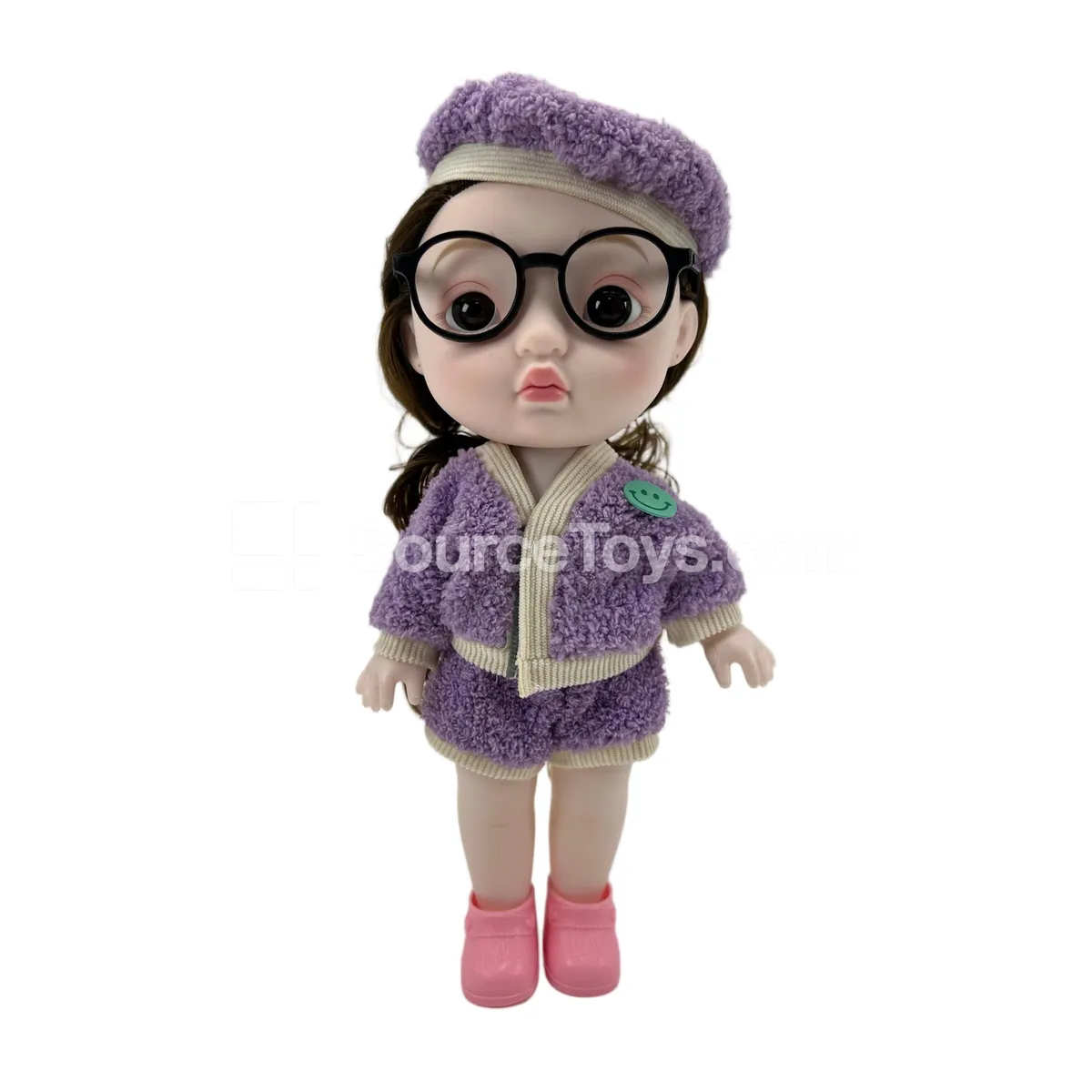 12" Jointed Fashion Doll with Expressions - Pretend-Play Gift Doll in PVC Bag 12