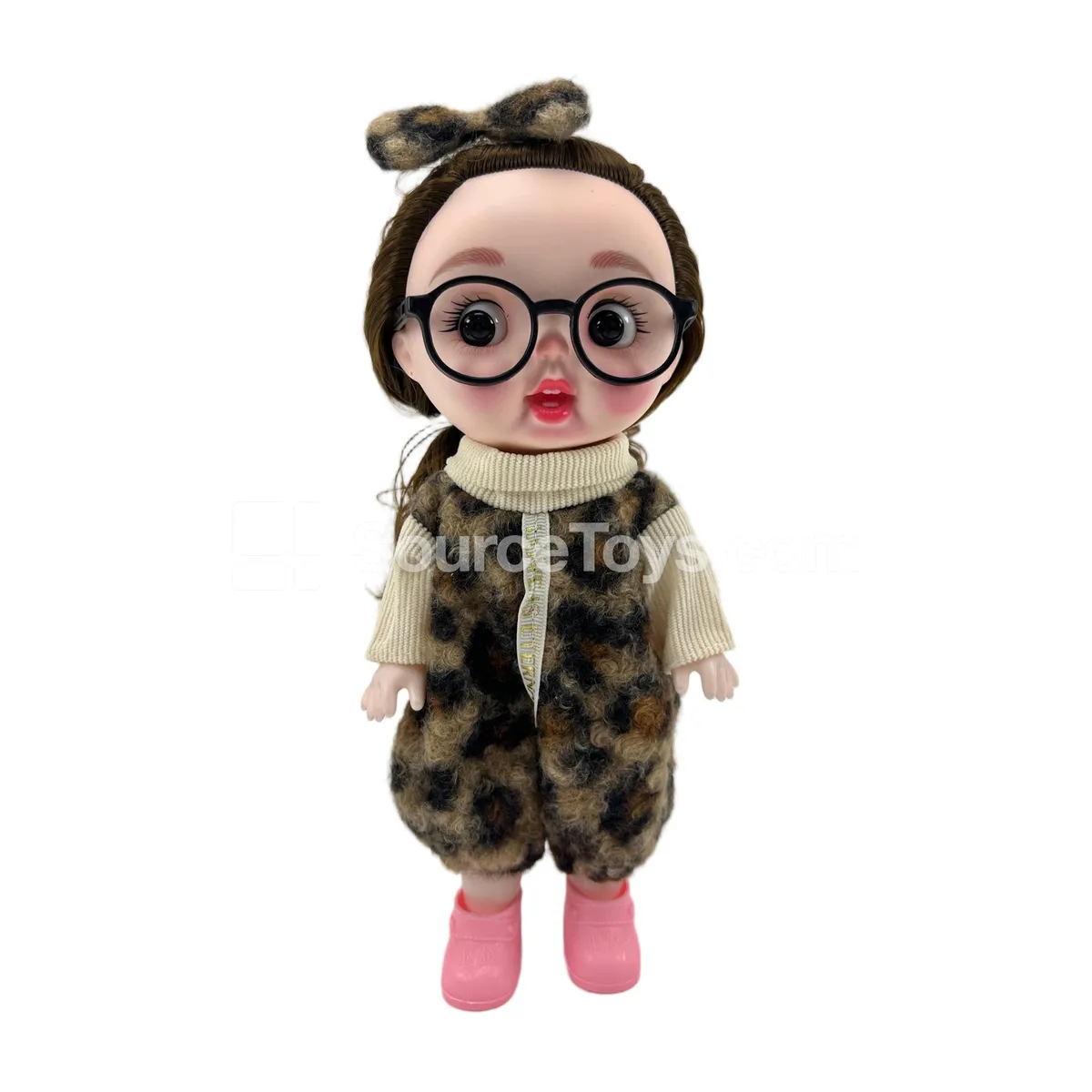 12-inch Fashion Doll with Facial Expressions and Multiple Joints, PVC Bag