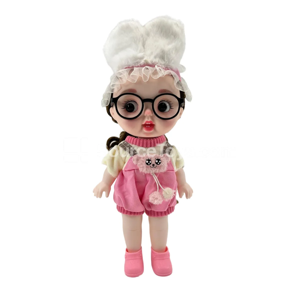 12" Articulated Fashion Doll with Expressions, Pretend-Play Doll for Girls, PVC Bag 12