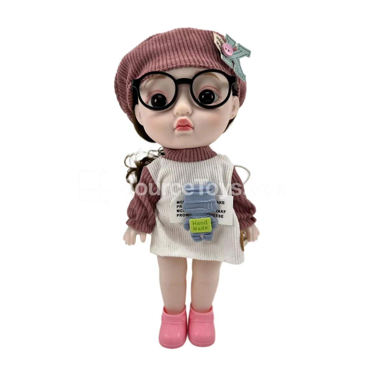 12-Inch Articulated Fashion Doll with Expressions, Pretend-Play Princess Doll in PVC Bag