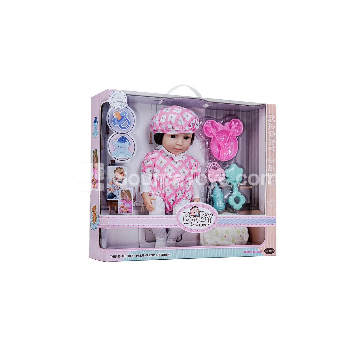 12-inch 33cm Reborn Doll Silicone Vinyl Baby Doll with Accessories Handbag