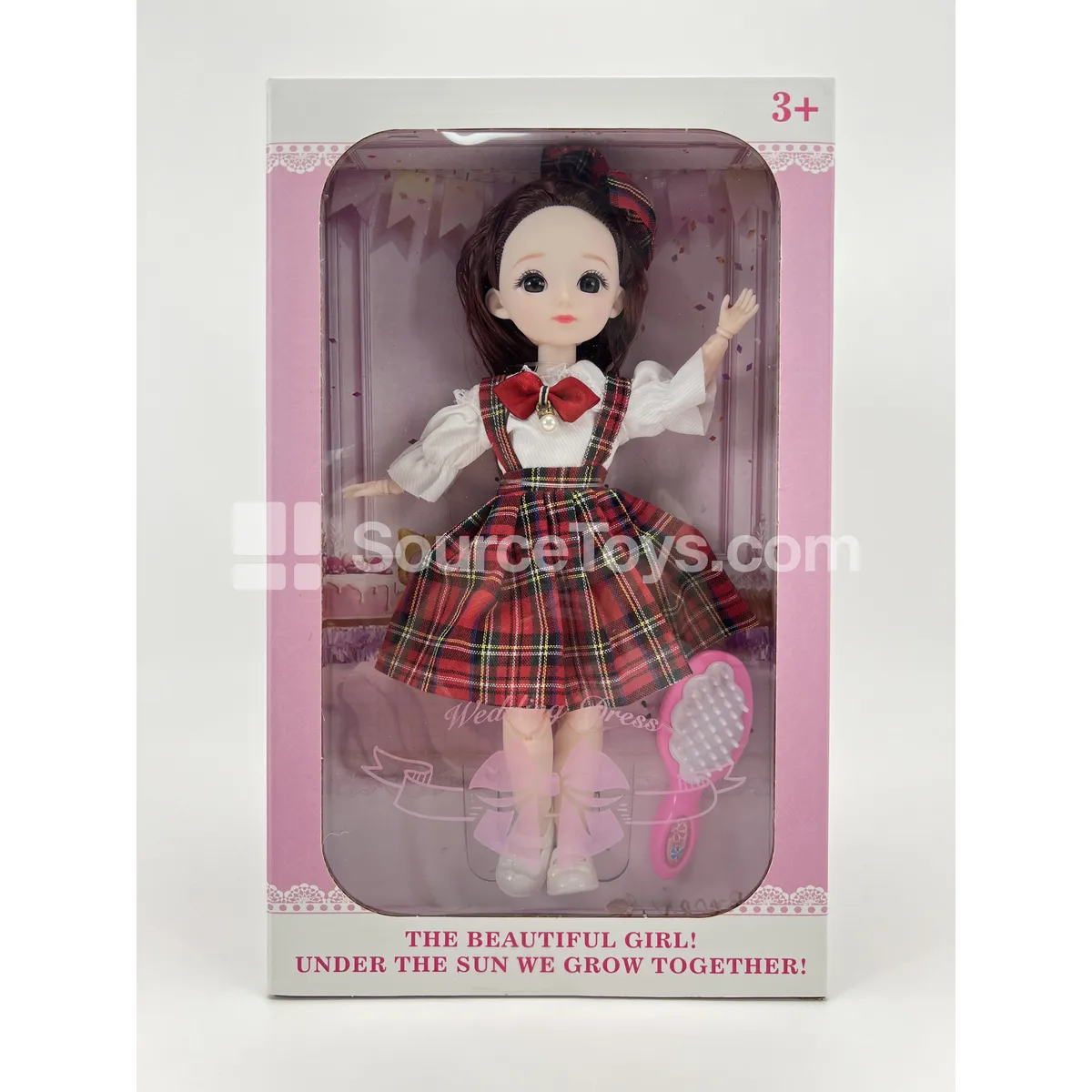 12-inch 22-Jointed Fashion Doll for Pretend Play (English Packaging)