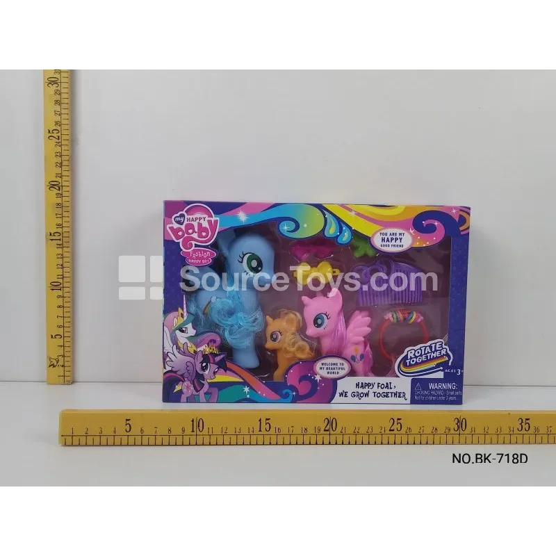 Fashion Pony Doll Set with Comb Clip Bracelet