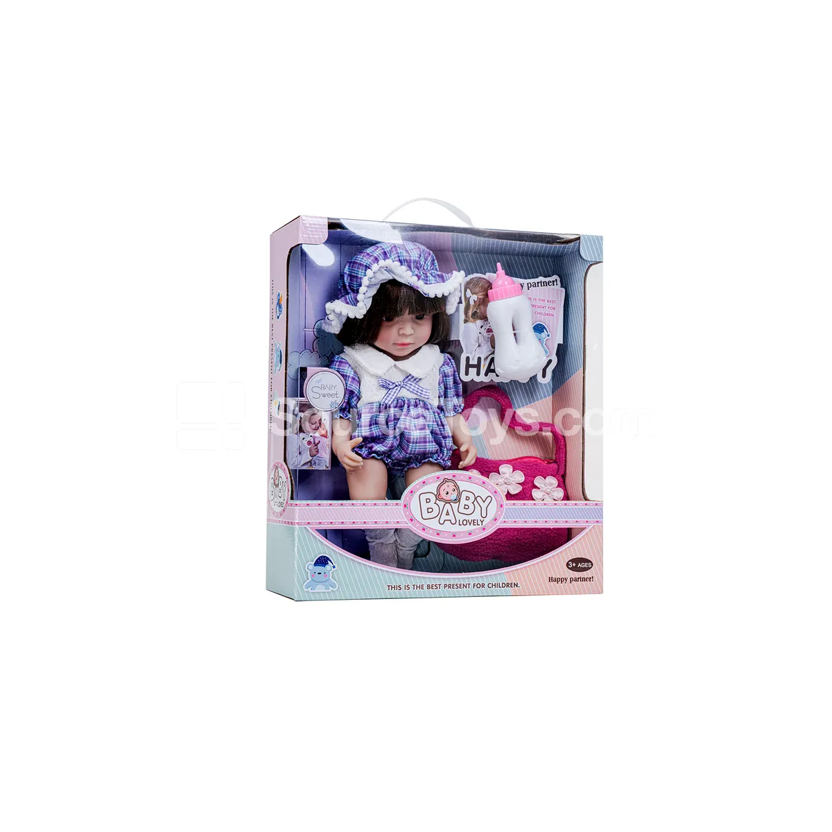 12-inch 32cm Reborn Doll Silicone Vinyl Baby Doll with Handbag
