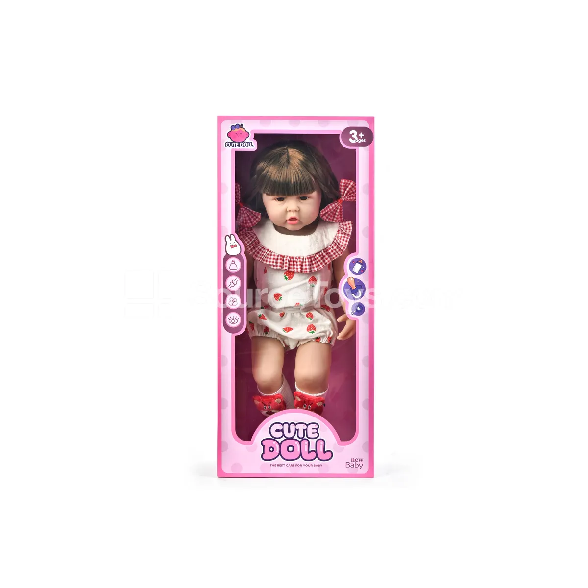 22-Inch Realistic Newborn Vinyl Doll (55-60 cm)