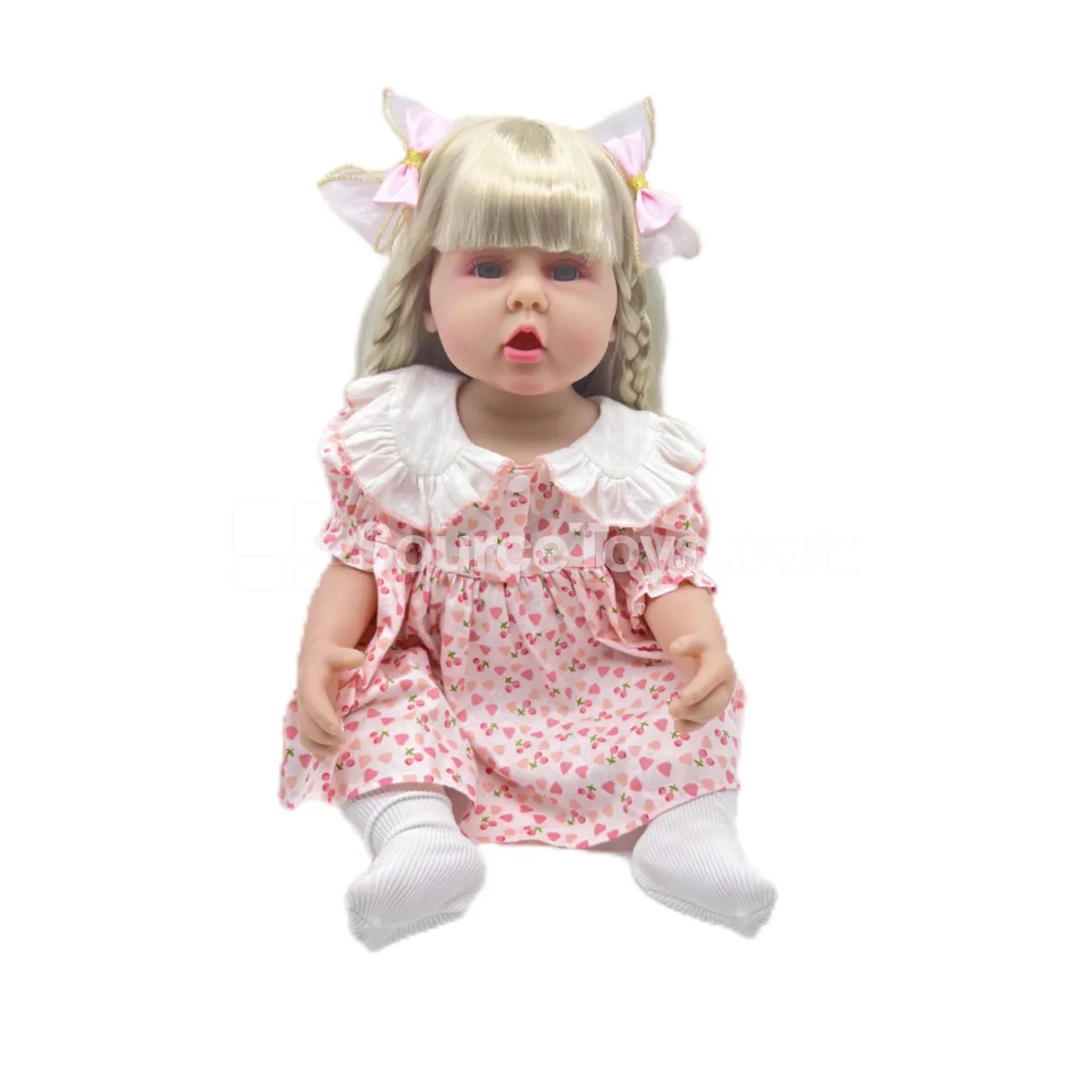 22-inch Reborn Baby Doll Soft Vinyl Full Vinyl Bag