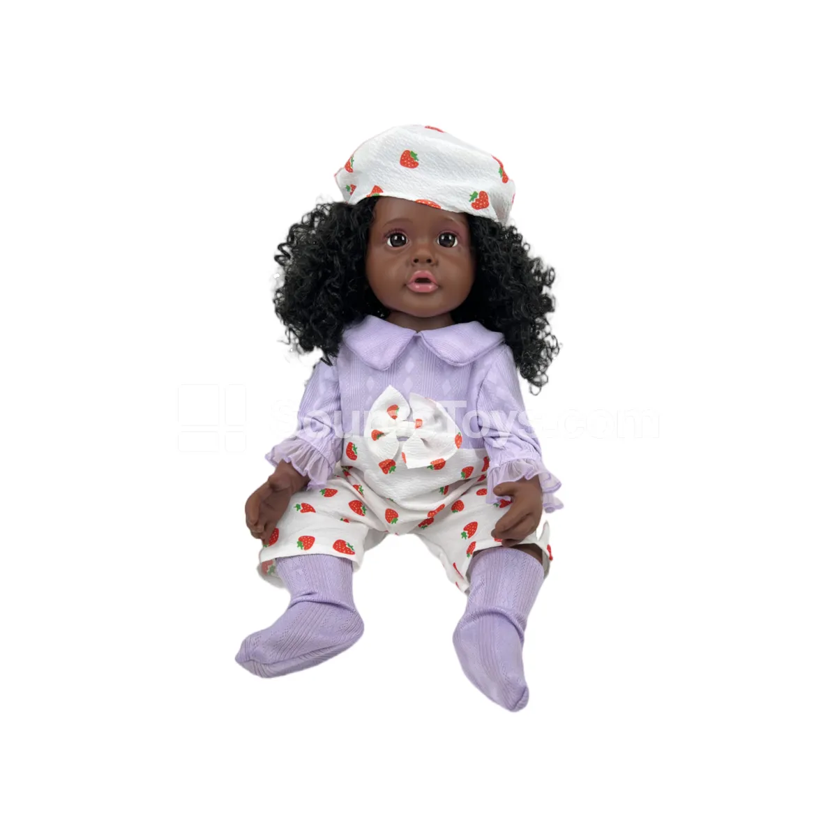 22-inch Realistic Black Skin Vinyl Reborn Baby Doll
