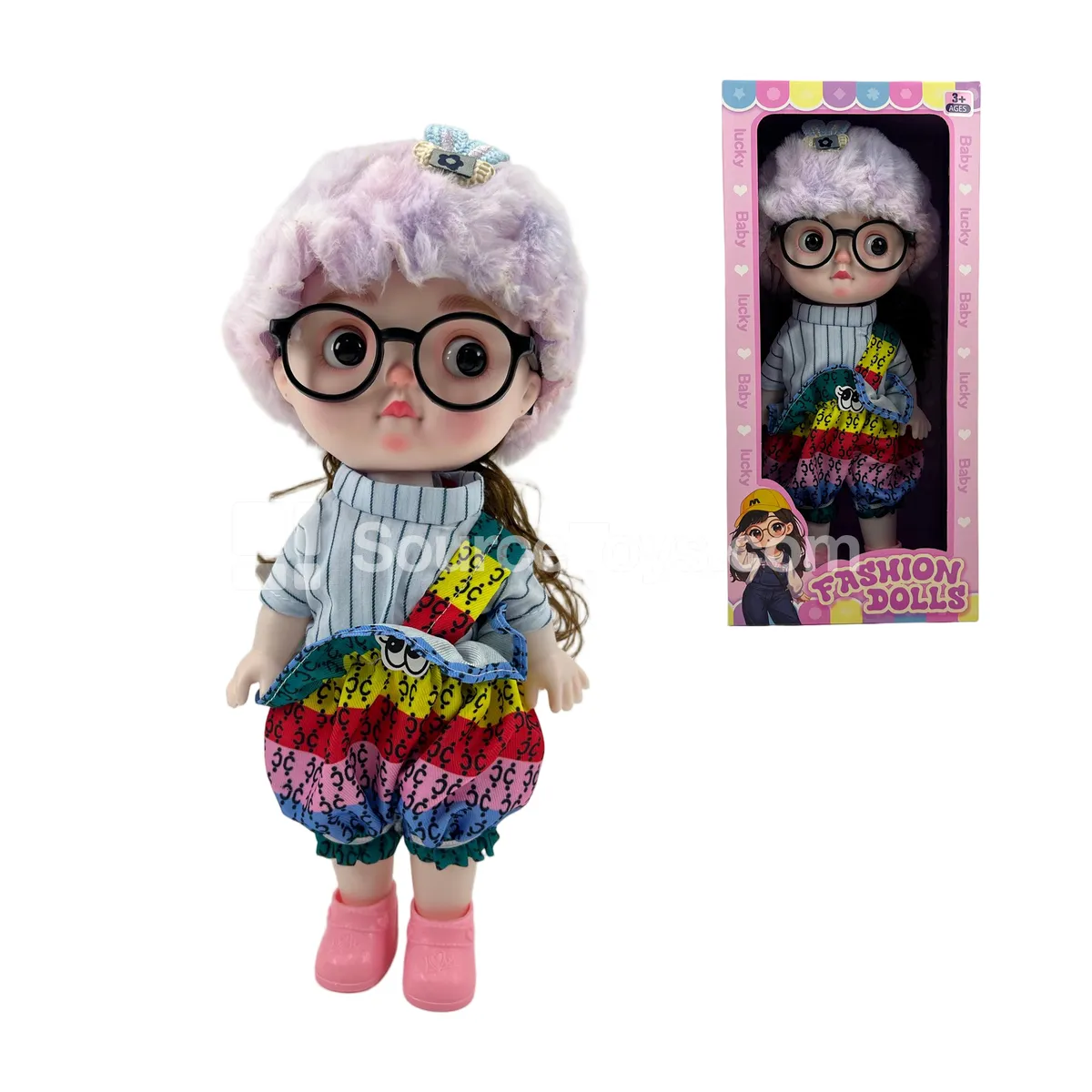12 inch Jointed Fashion Doll with Expressions - Pretend Play Princess Doll Gift Set