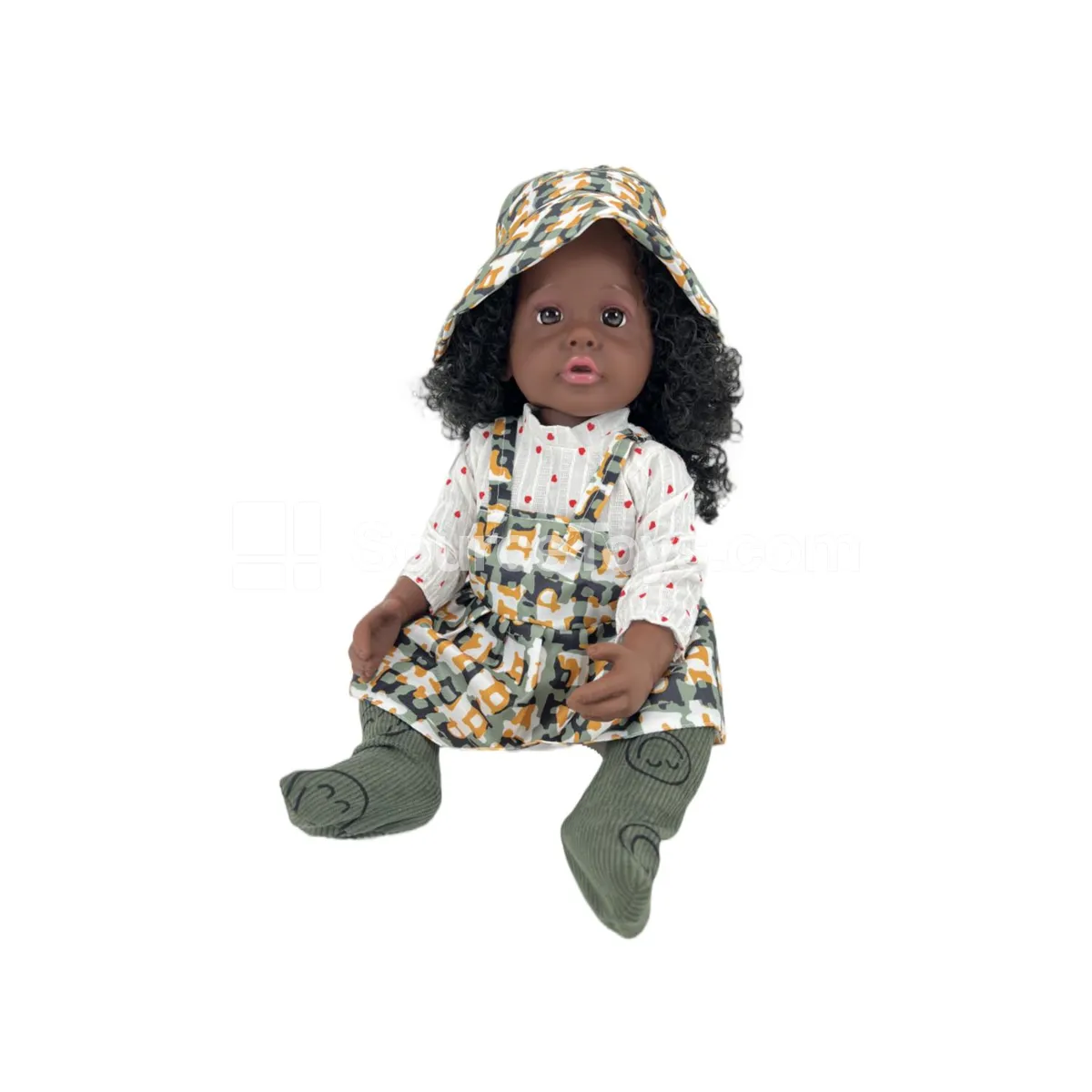 22-inch Black Vinyl Reborn Doll
