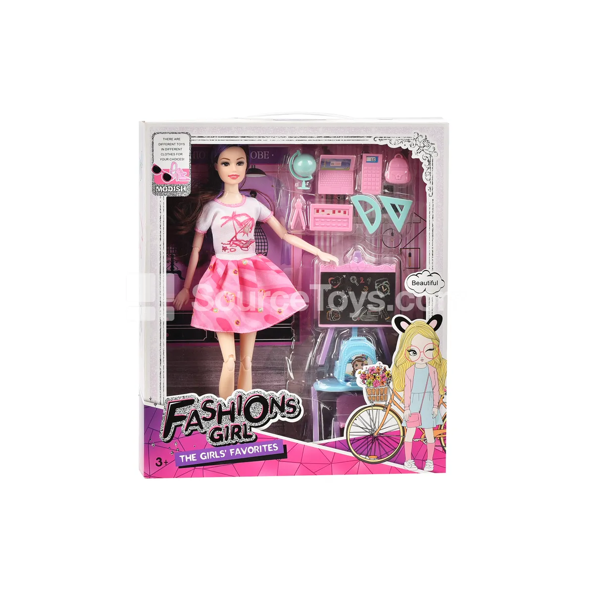 11.5-Inch 11-Jointed Fashion Doll Teaching Set
