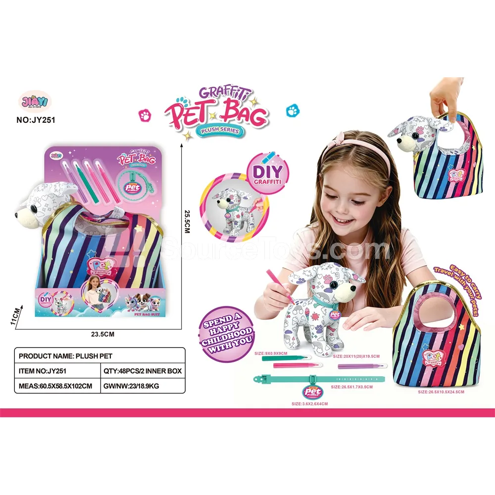 Doodle Plush Dog Handbag (Washable) Doodle Plush Dog Handbag (Washable)