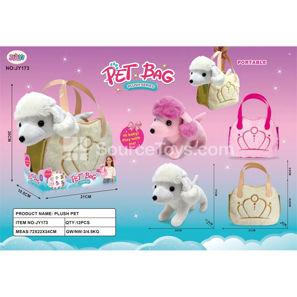 Poodle Crown Embroidery Bag Poodle Crown Embroidery Bag