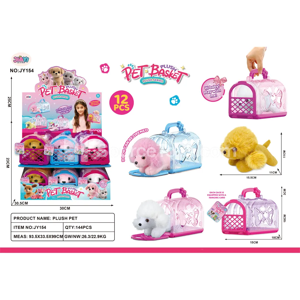 Poodle Transparent Pet Cage