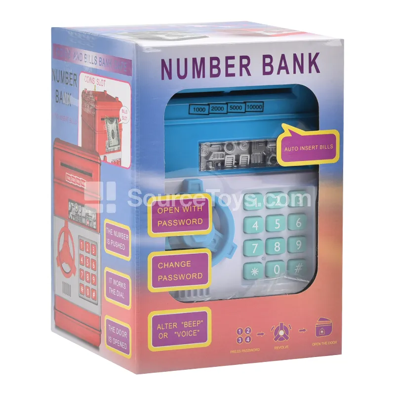 ABS Electric Money Bank Light Blue with Protective Film