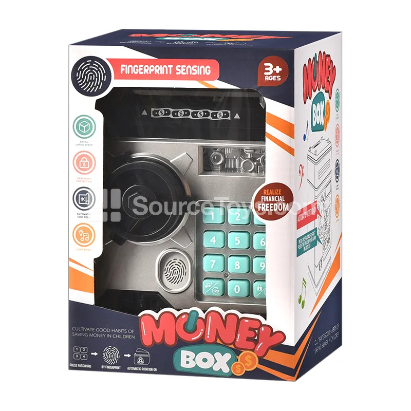 Electric Money Bank Safe with Fingerprint and UV Detection