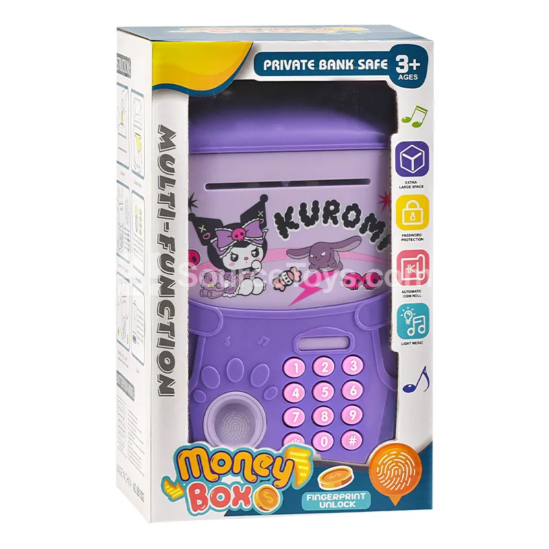 Kuromi Fingerprint Electric Safe Coin Bank