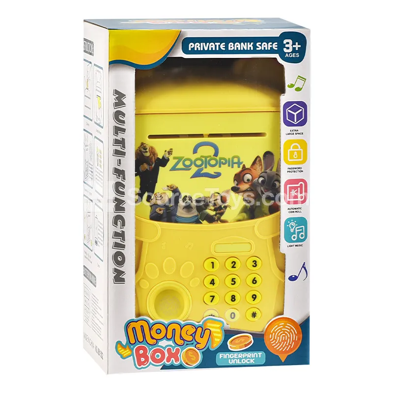 Fingerprint Electric Coin Bank Safe