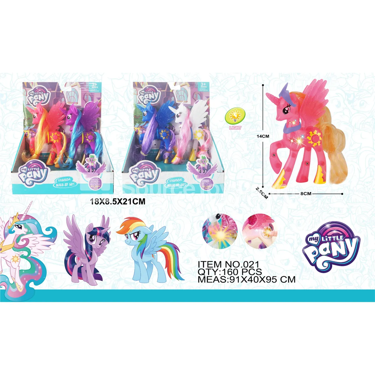 Display Box Glitter Solid My Little Pony (2 pcs per box) Display Box Glitter Solid My Little Pony (2 pcs per box)