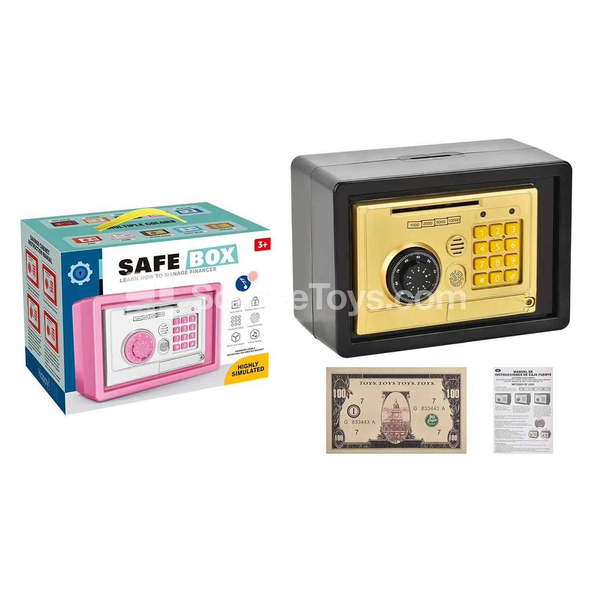 Electric Fingerprint Piggy Bank Safe