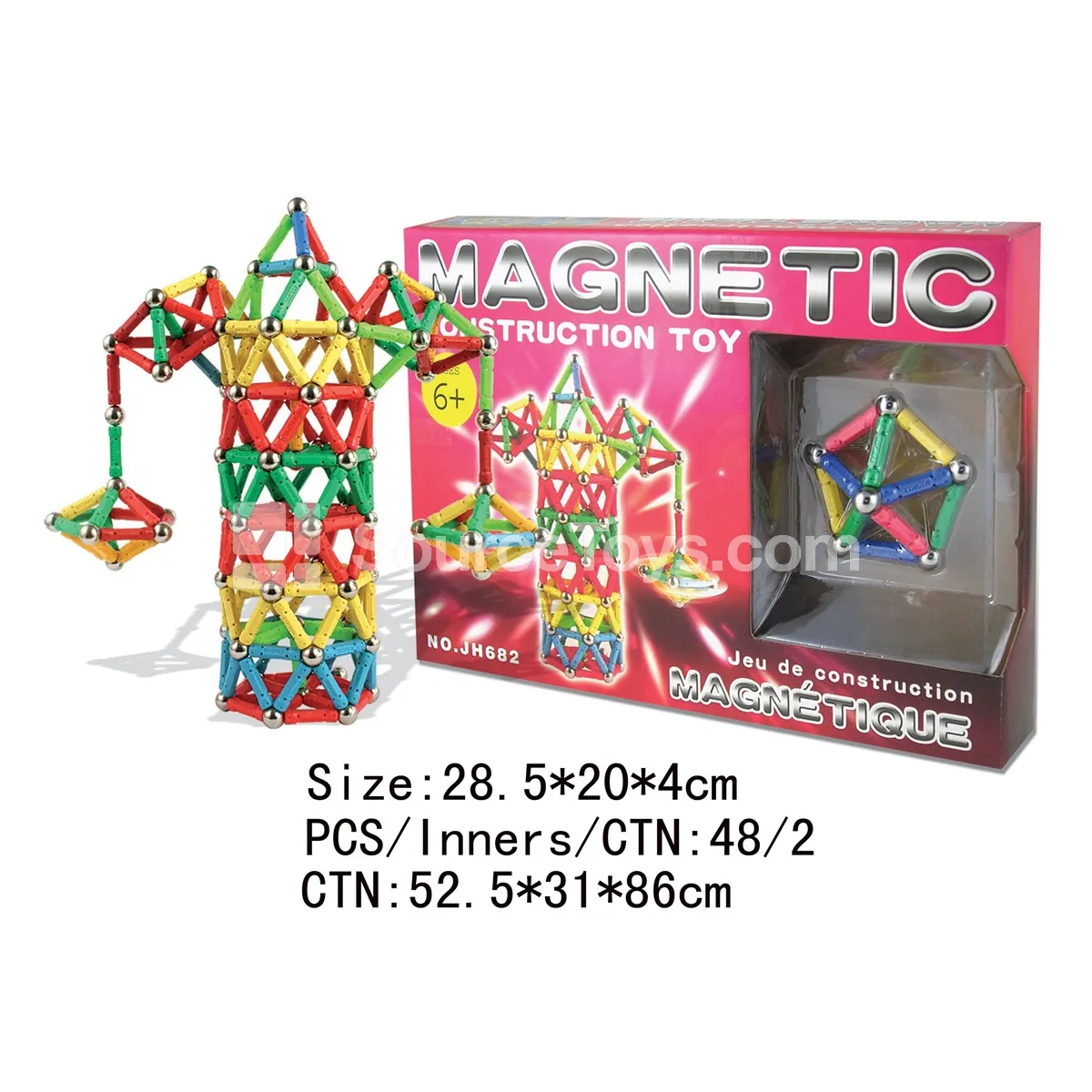 Magnetic Building Blocks 188pcs Magnetic Building Blocks 188pcs
