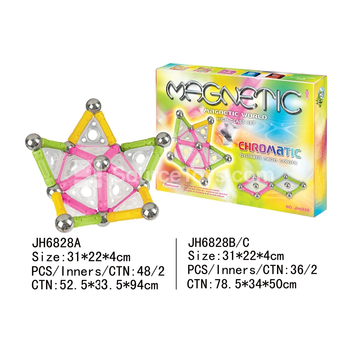 Crystal Rainbow Magnetic Building Blocks 84PCS Crystal Rainbow Magnetic Building Blocks 84PCS