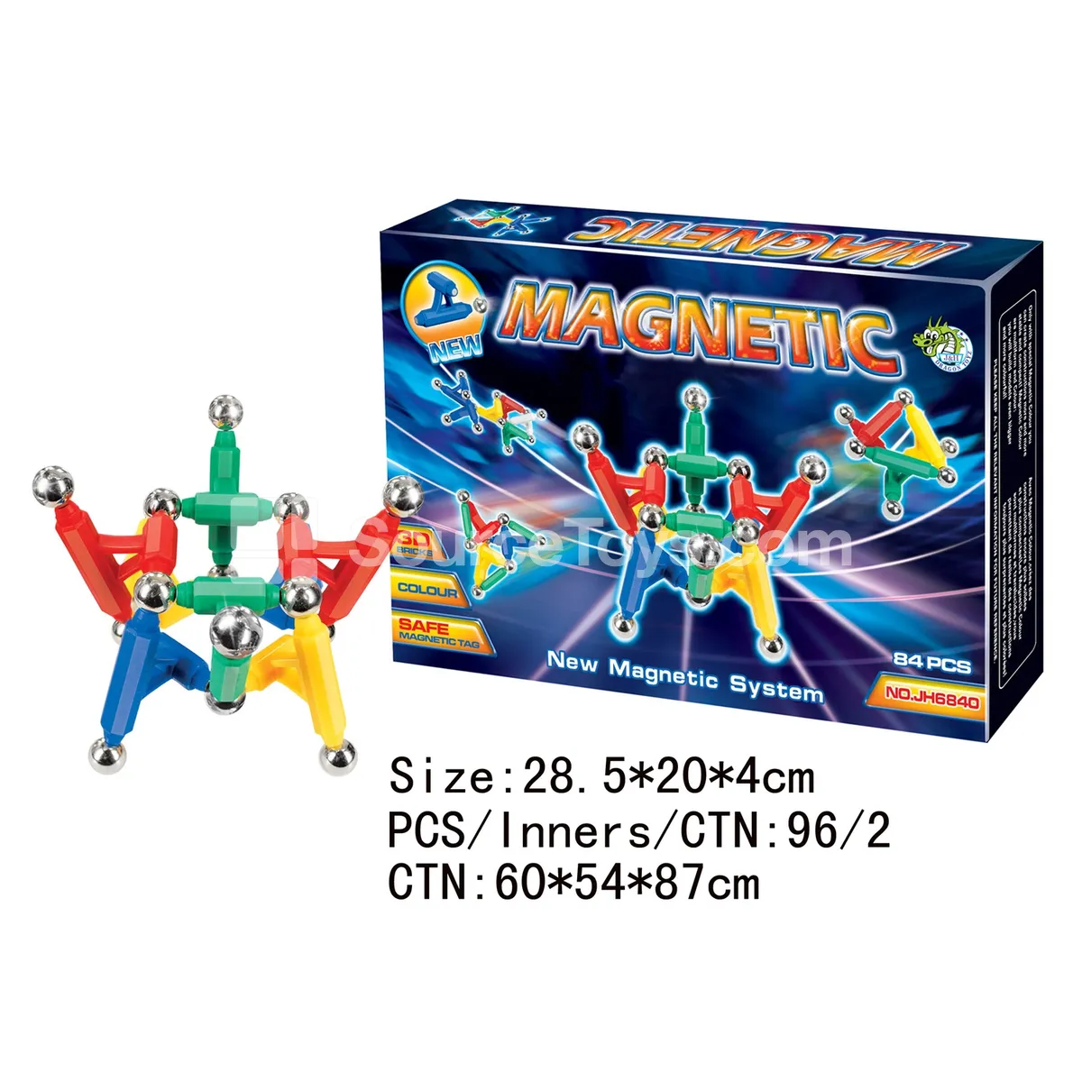 Magnetic Building Blocks 84-Piece Set Magnetic Building Blocks 84-Piece Set