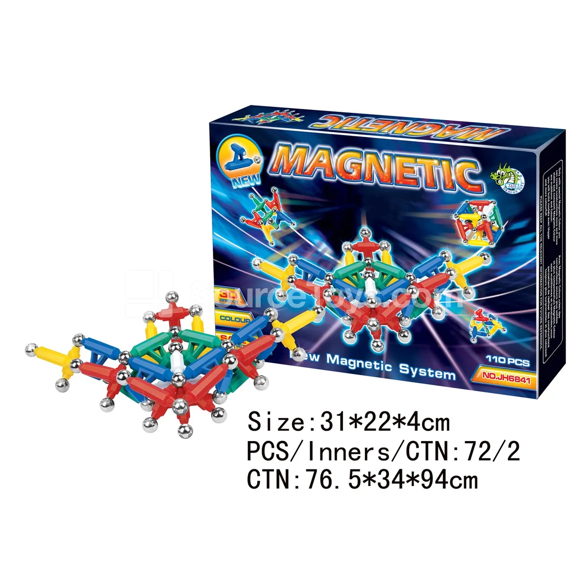 Magnetic Building Blocks 110PCS Magnetic Building Blocks 110PCS
