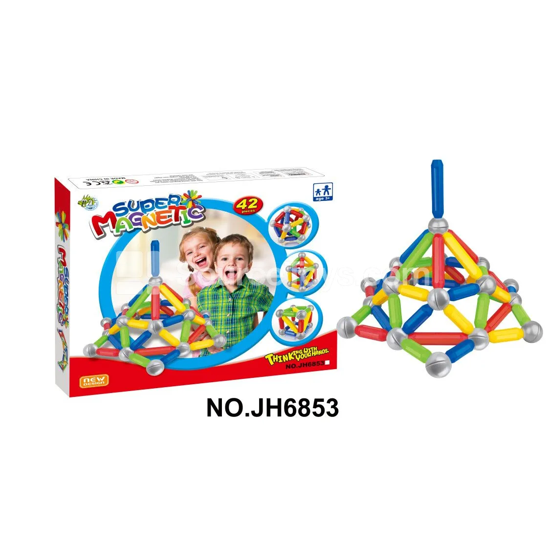 Magnetic Building Blocks Set in Box (42 pcs) Magnetic Building Blocks Set in Box (42 pcs)