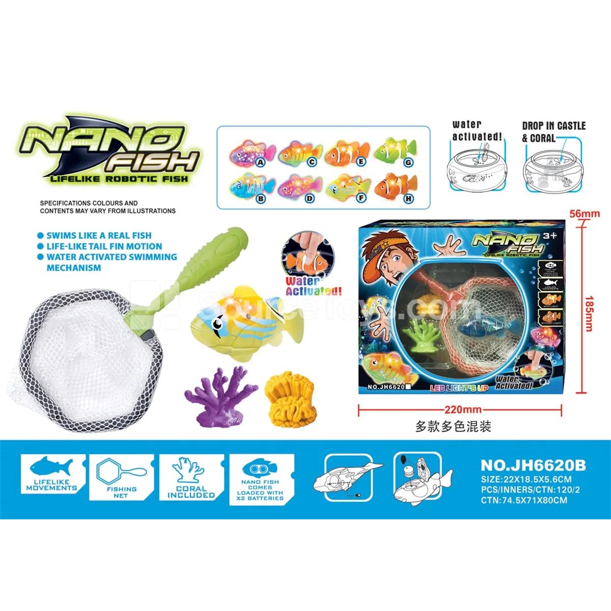 Lighted Electric Fish Set Lighted Electric Fish Set