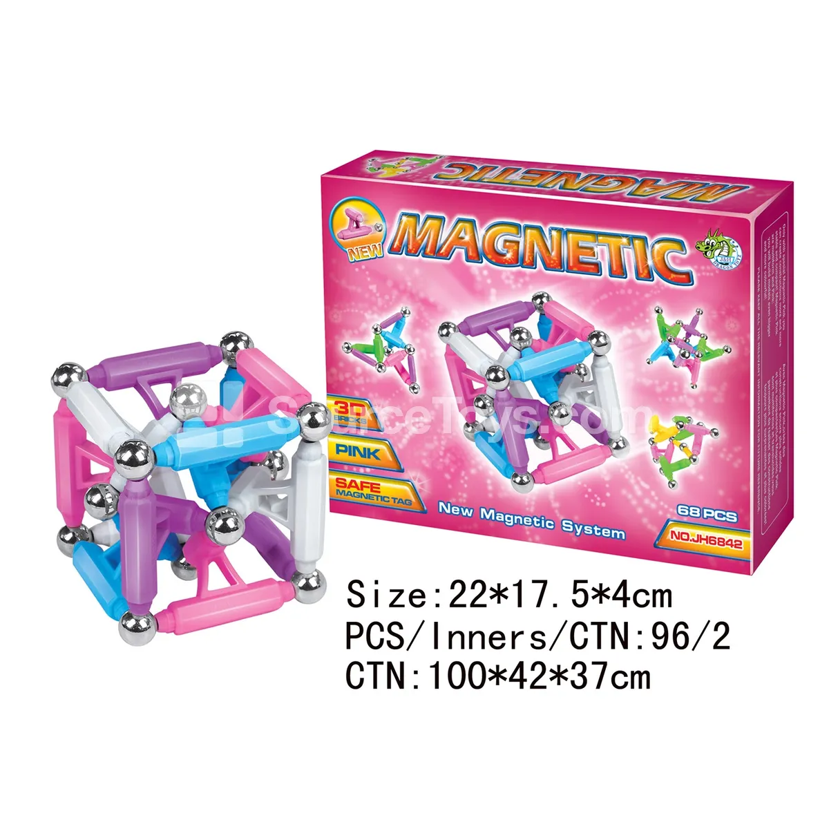 Magnetic Building Blocks 68PCS Magnetic Building Blocks 68PCS