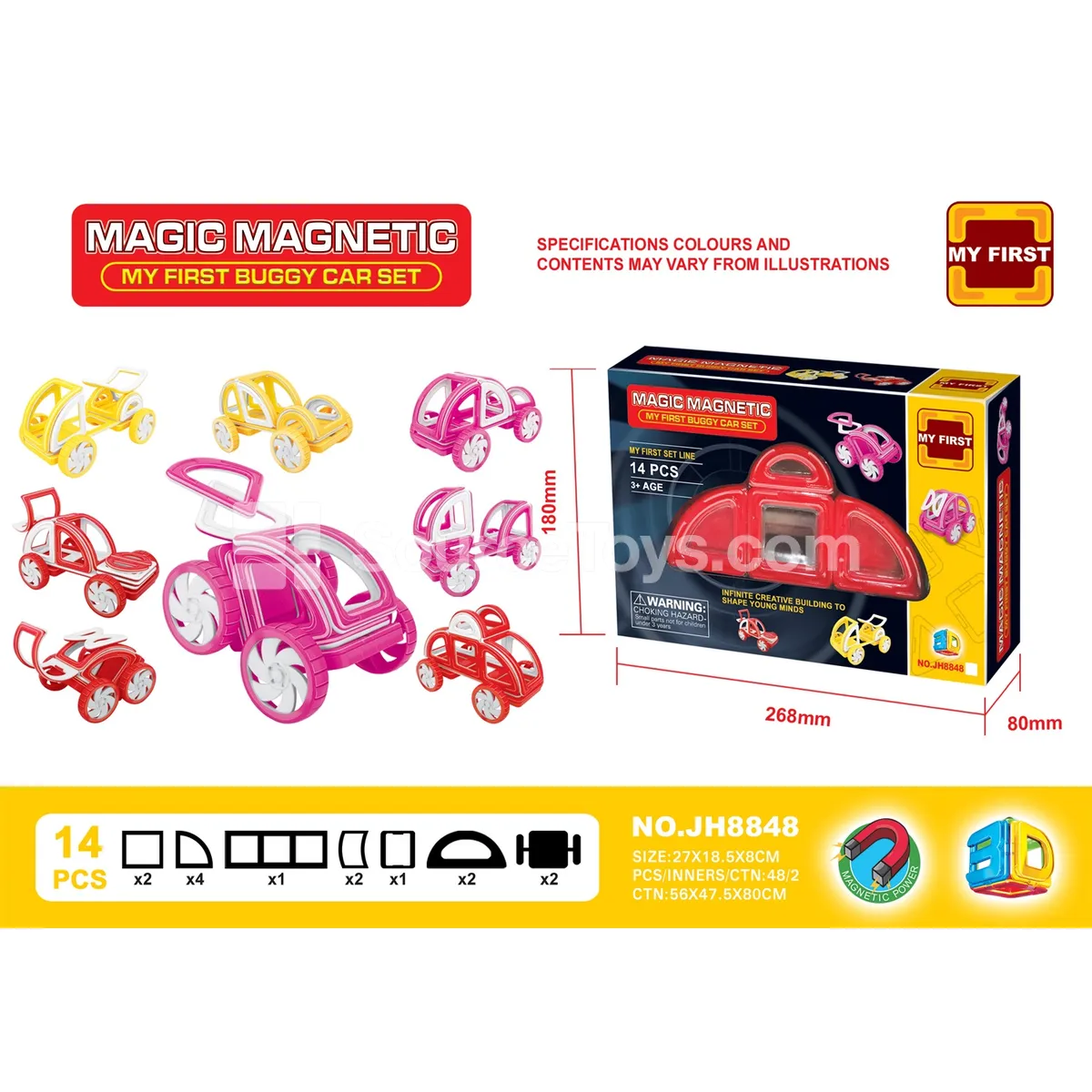 Magnetic Building Tiles 14pcs