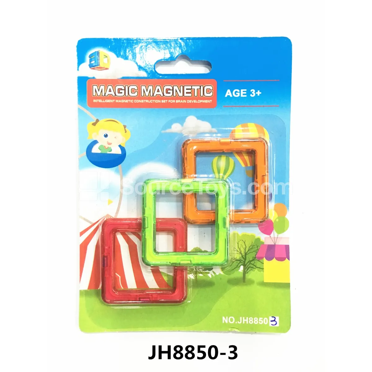 Magnetic Building Tiles (3pcs)