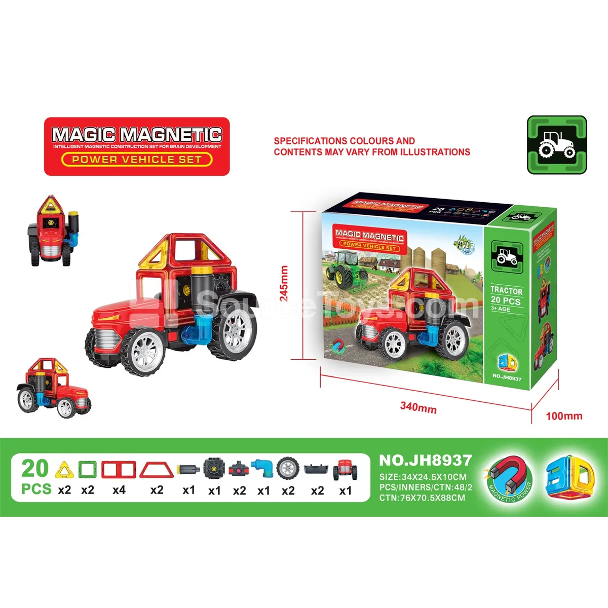 Magnetic Building Blocks (20PCS)