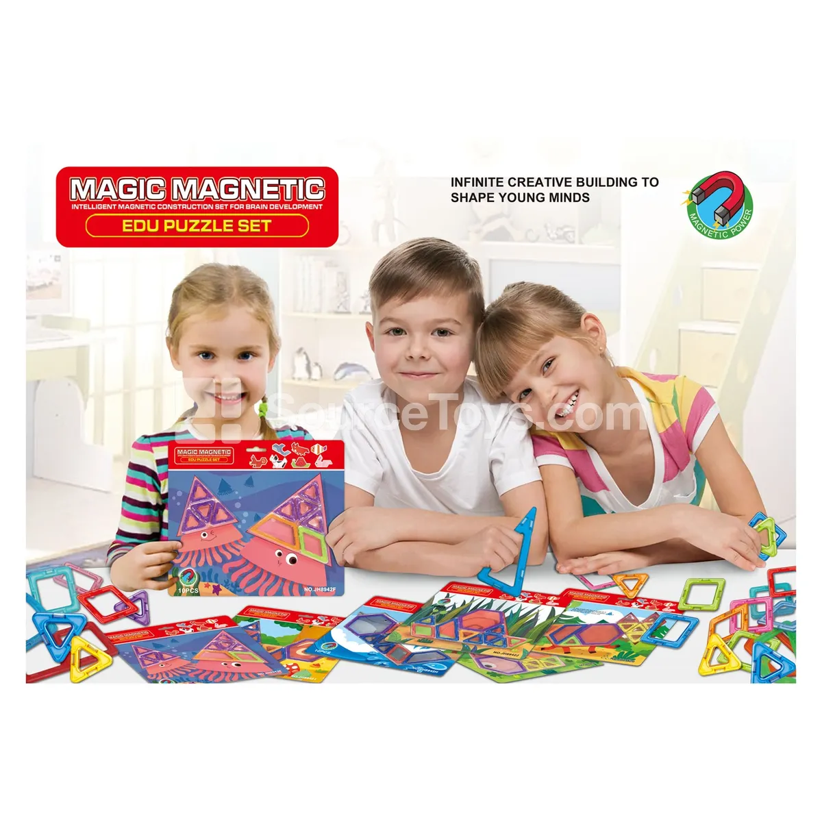 Magnetic Building Tiles Set (10 Pcs) Magnetic Building Tiles Set (10 Pcs)