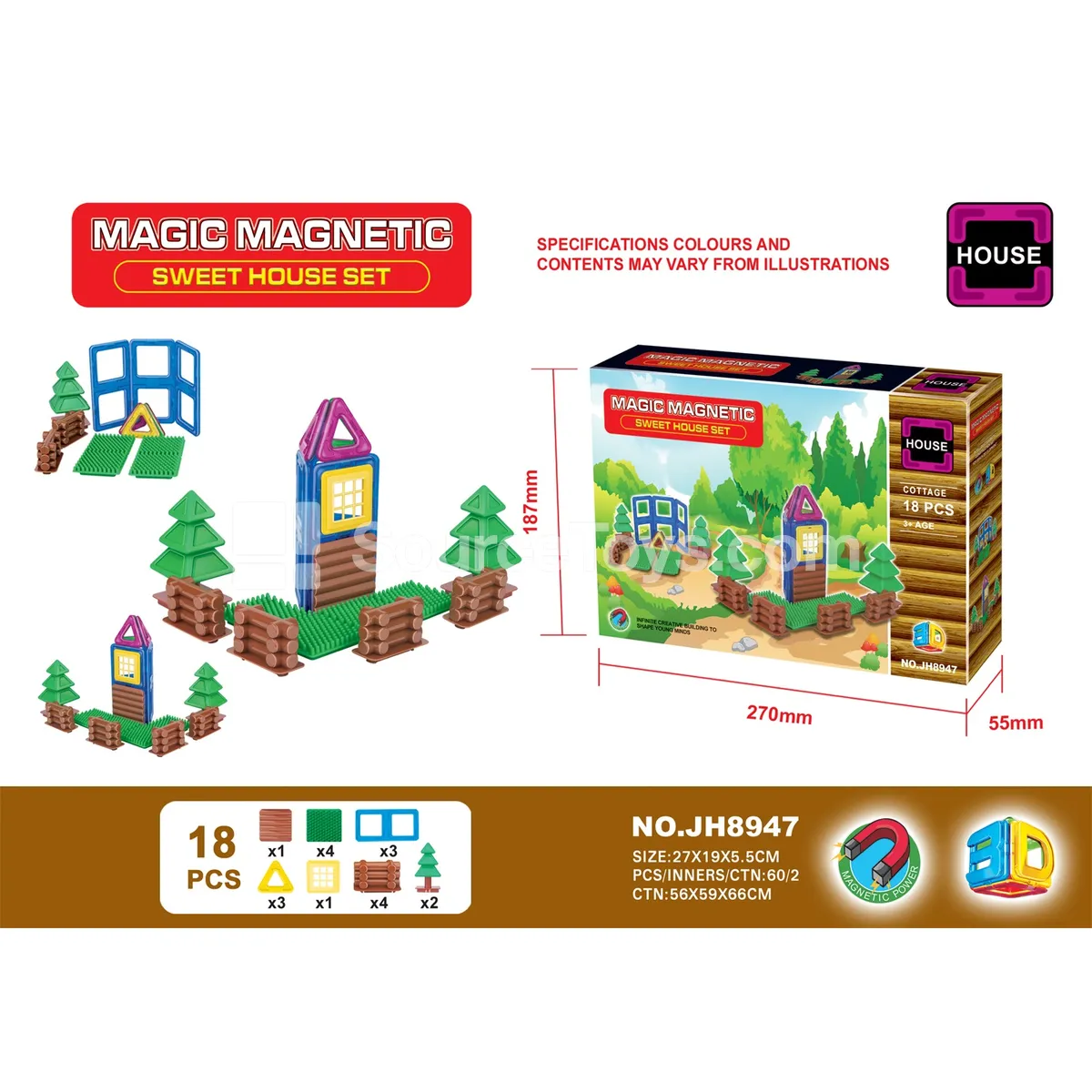 Magnetic Building Tiles (18 PCS) Magnetic Building Tiles (18 PCS)