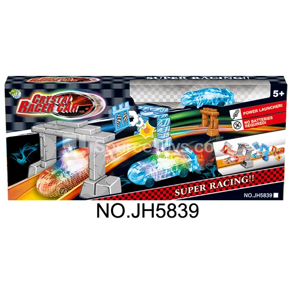 Light-Up Crystal Track Car Set (111cm) Light-Up Crystal Track Car Set (111cm)