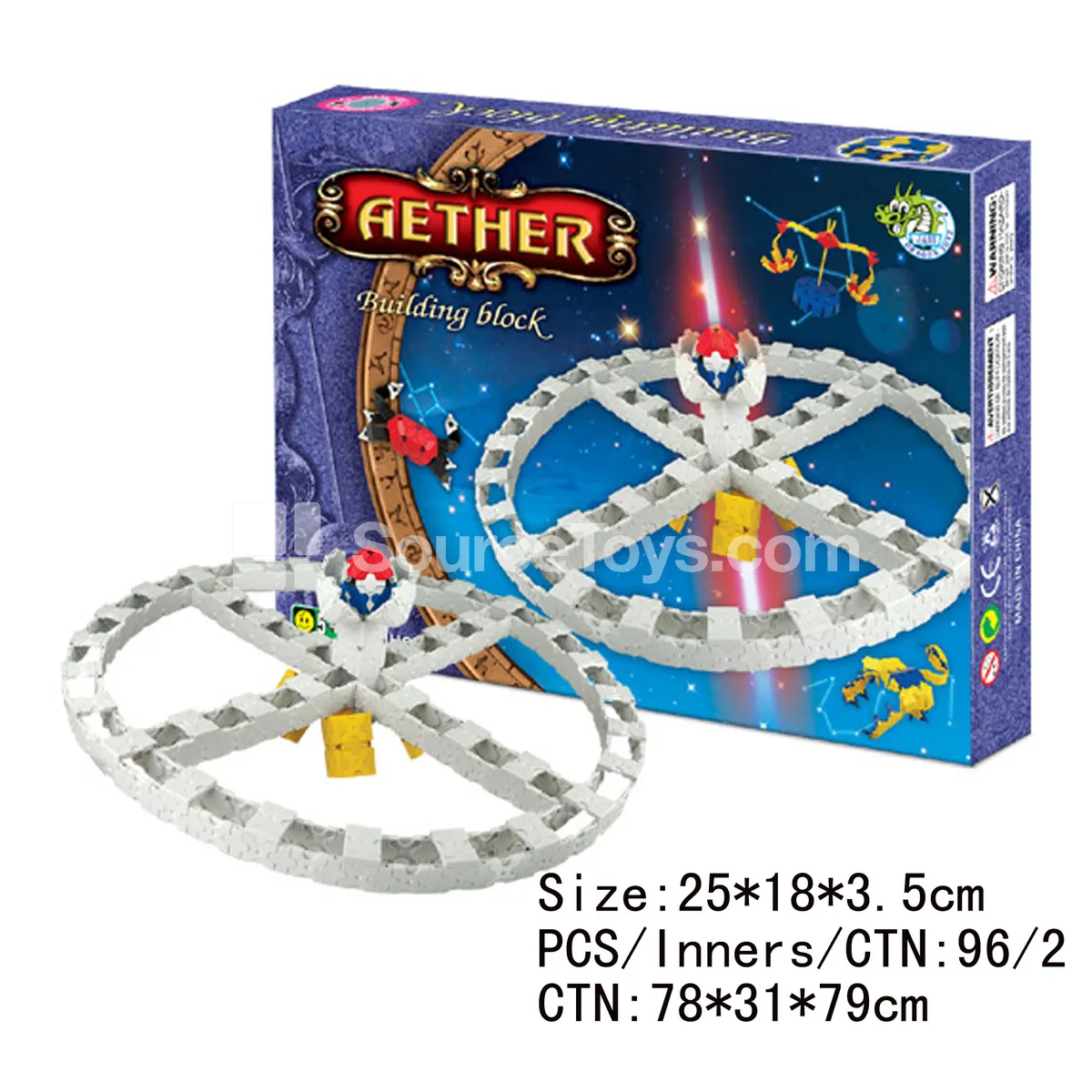 DIY 3D Space Building Blocks (252 PCS)