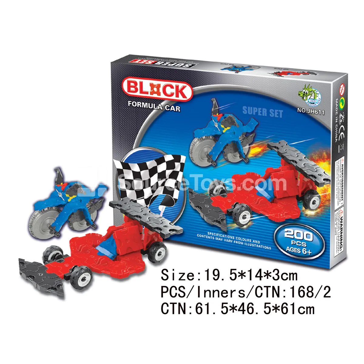 Racing Car Building Blocks 200 PCS Racing Car Building Blocks 200 PCS