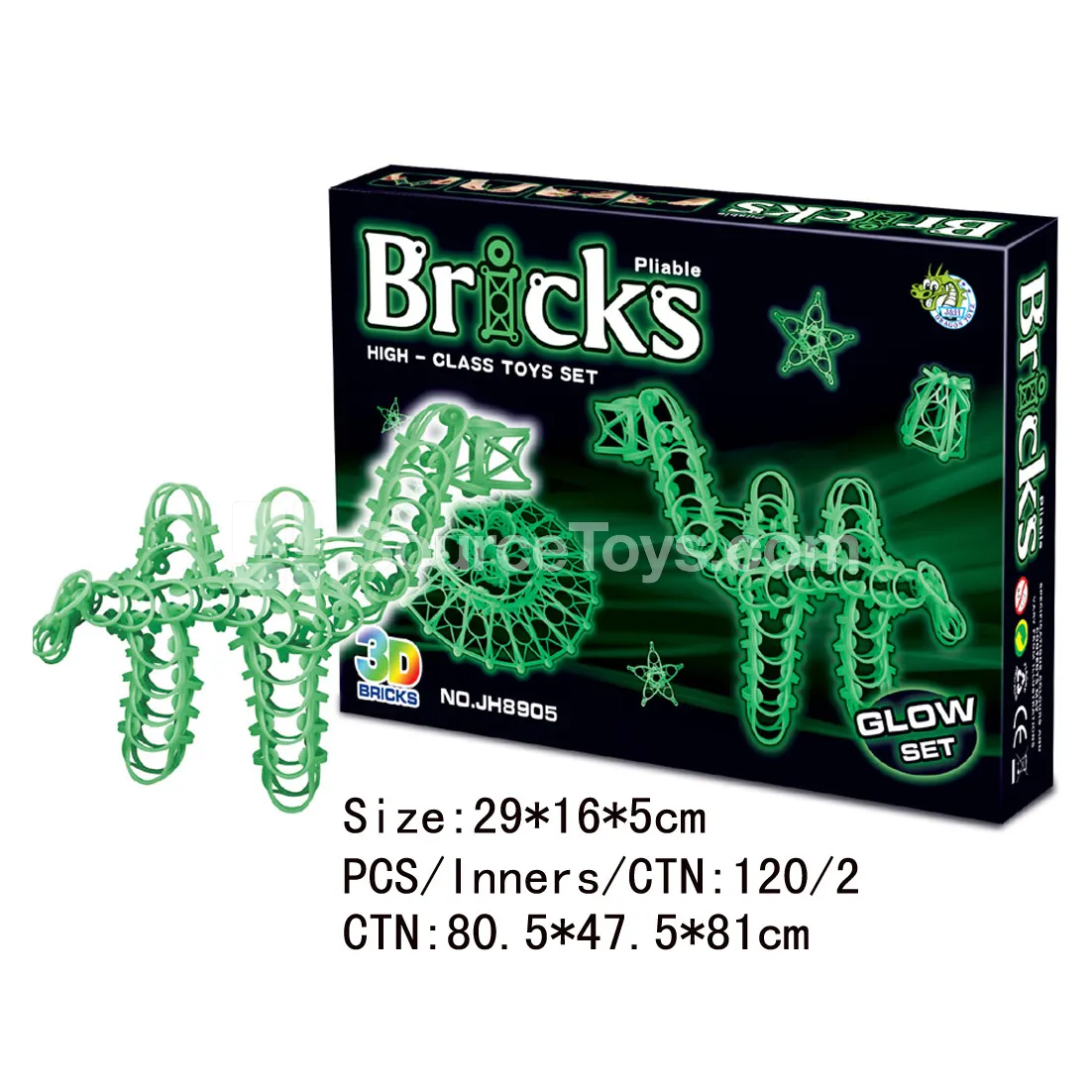 Glow-in-the-Dark Building Blocks (100 PCS) Glow-in-the-Dark Building Blocks (100 PCS)
