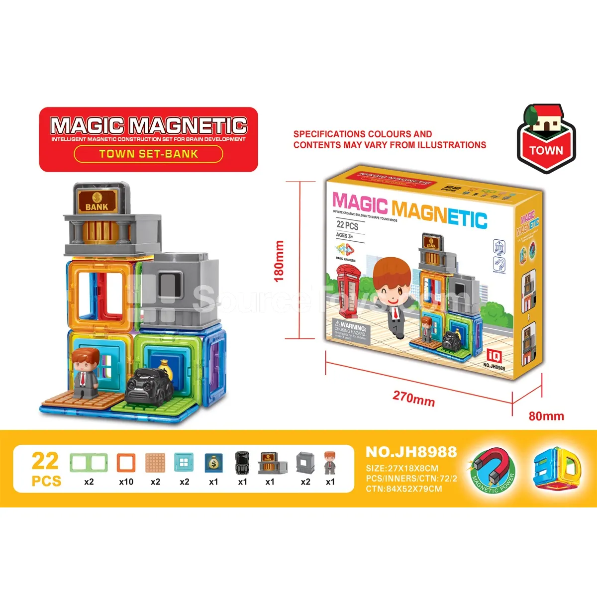 Magnetic Building Tiles Set (23pcs) Magnetic Building Tiles Set (23pcs)