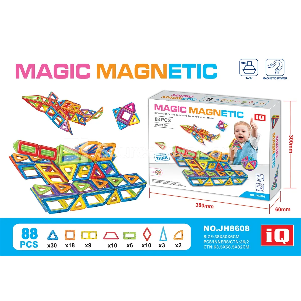 Tank Assembly Magnetic Building Blocks (88pcs) Tank Assembly Magnetic Building Blocks (88pcs)